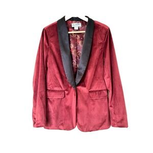 Harry Potter Red Gryffindor Blazer Women 16 Party Tuxedo Jacket Party
